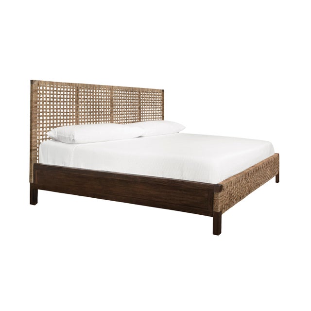 New Item, Get the best of both worlds with our Karina Seagrass Wrapped Headboard, Footboard, and Side Rails! This unique...