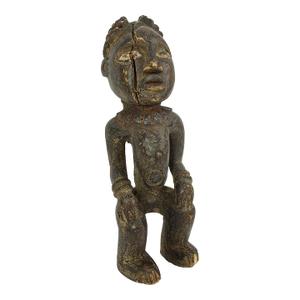 Early 20th Century Bamileke Carved Wood Figure Cameroon