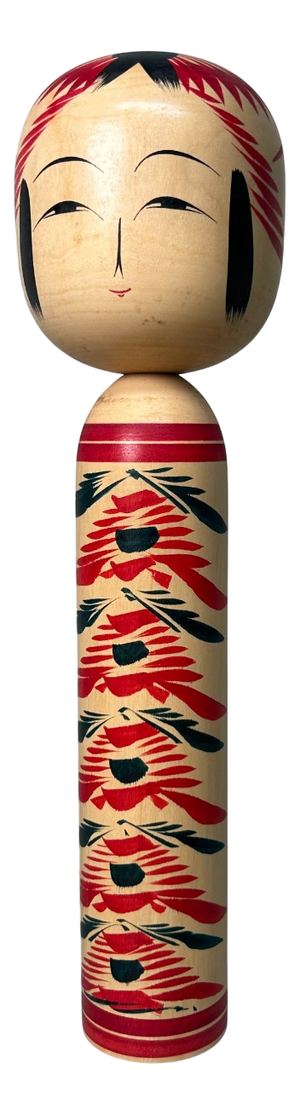 Japanese Togatta Kokeshi by Konno Kashiku, 1970s