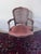 French Provincial Vintage Chateau d'Ax French Provincial Louis XV Fauteuil Armchair Suede Leather, Cane Back, Wernermeier Industries Inc For Sale - Image 3 of 12