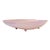 Vintage Pink Ceramic Elongated Footed Tray by Royal Haeger For Sale