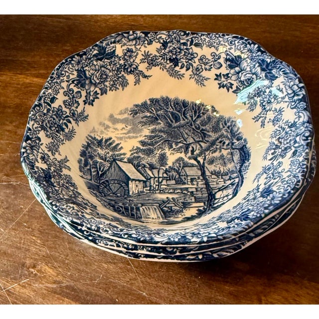 Mid 20th Century Mill Stream Bowls by Johnson Brothers - 3pcs For Sale - Image 9 of 12