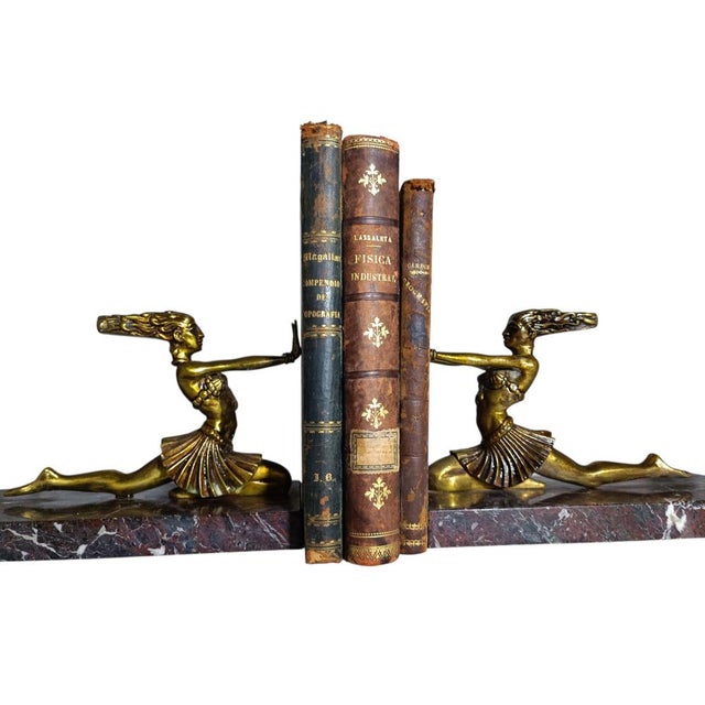 Art Deco Sculptural Bronze Bookends, 1920s, Set of 2 For Sale - Image 6 of 8