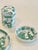 Vintage Japanese Green Dragon Porcelain Ashtrays & Holder Set - 3pc. Set For Sale - Image 4 of 8