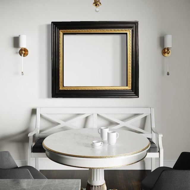 Italian Gilt Wood Frame, 1950 For Sale - Image 3 of 14