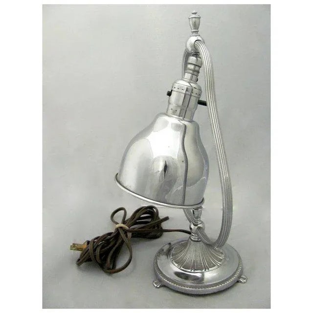 Harp Chrome Table Lamp For Sale - Image 4 of 11