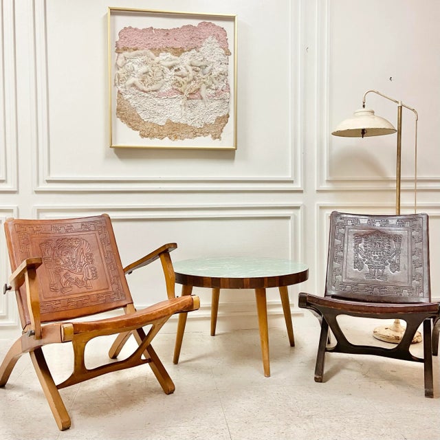 Pink Vintage Handmade Paper Fiber Artwork Signed For Sale - Image 8 of 9