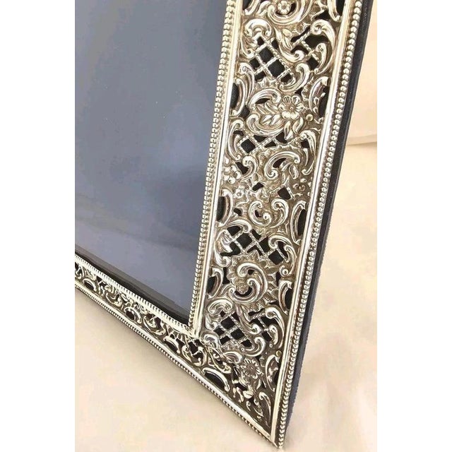 Antique Silver-Mounted Photograph Frame, Birmingham, 1898 For Sale - Image 13 of 18