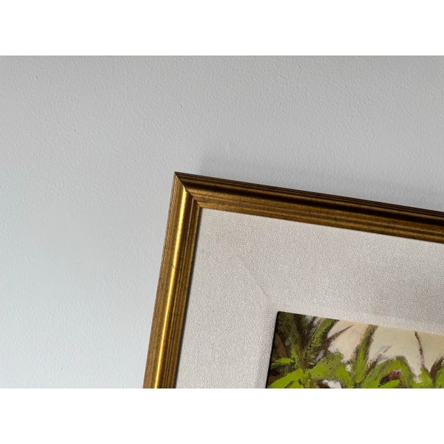 Vintage Tropical Landscape Oil on Canvas Painting by Nandor Horthy, Framed/ Sold For Sale - Image 10 of 11