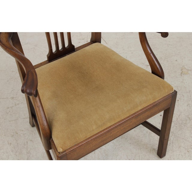 Set of 6 Biggs Mahogany Armchairs For Sale - Image 10 of 18