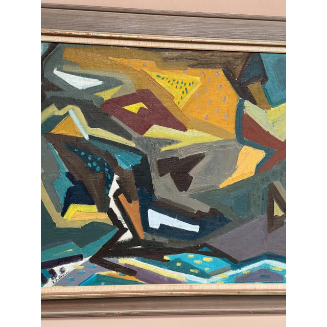 Rune Pettersson, Komposition, 1960s, Oil on Panel For Sale - Image 14 of 18