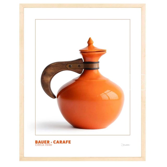 Bauer Carafe Print - Mid-Century Design Photograph (Framed 16x20 Print) For Sale