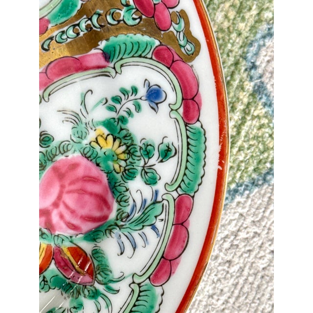 Vintage Rose Medallion Plates, Set of 3 For Sale In New York - Image 6 of 10