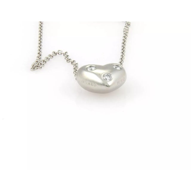 Contemporary Tiffany & Co. Pendant Necklace Platinum Diamond Etoile Heart For Sale - Image 3 of 5