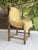 Brown Hungarian Artisanal Oak and Leather Chair For Sale - Image 8 of 15