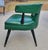 1960s Emerald Green Tufted Tub Chair Attributed to Lenoir Furniture For Sale - Image 4 of 9