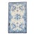 Late 20th Century Blue Beige Chinese Silk Scatter Rug For Sale
