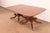 Brown Baker Furniture Style Georgian Banded Mahogany Double Pedestal Dining Table, Newly Refinished For Sale - Image 8 of 15