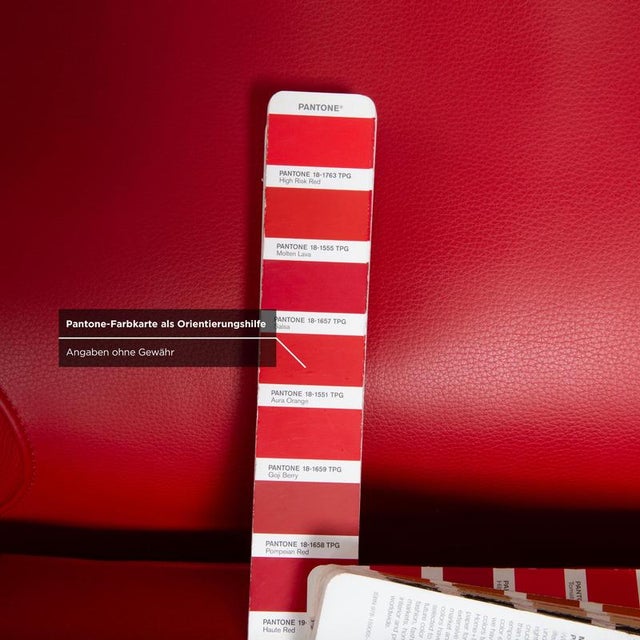 Solo 699 Armchair in Red Leather from Wk Wohnen For Sale - Image 11 of 16