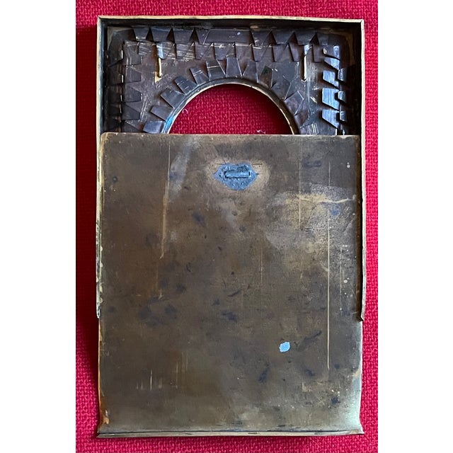 Antique 19th Century French Empire Gilt Bronze Ormolu Small Picture Frame For Sale - Image 14 of 18