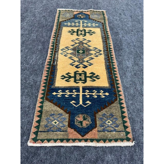Turkish Yastik Rug 1'4" x 3'4" #24270 Explore a curated collection of hallway runners, wool rugs, and handmade...