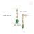 Vibrant 2.69ct Zambian Emerald Diamond Wedding Drop Earrings in 14k Solid Gold- A Pair For Sale - Image 10 of 15