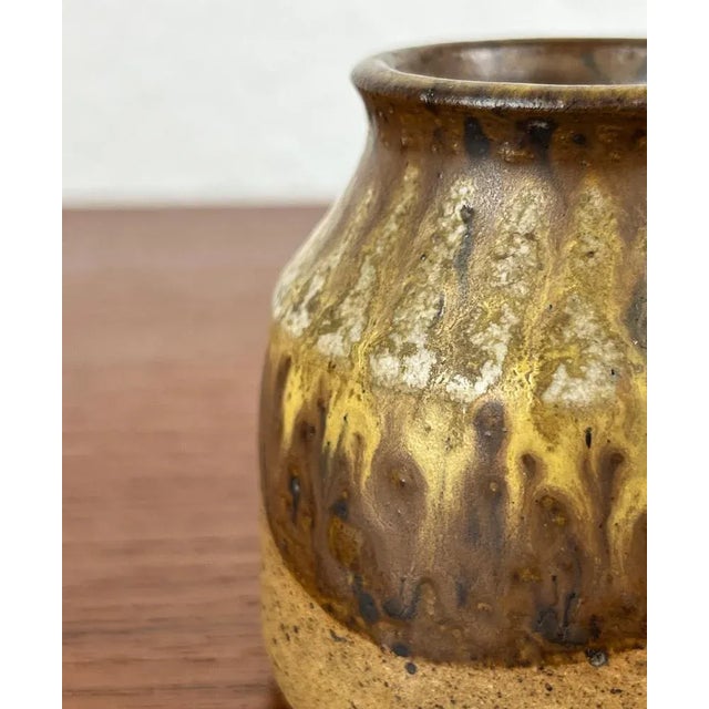 Ceramic Small Mid-Century German Studio Pottery Vase by Walter Stürmer, 1960s For Sale - Image 7 of 12