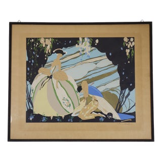 Umberto Brunelleschi, Art Deco Composition, Early 1900s, Lithograph For Sale