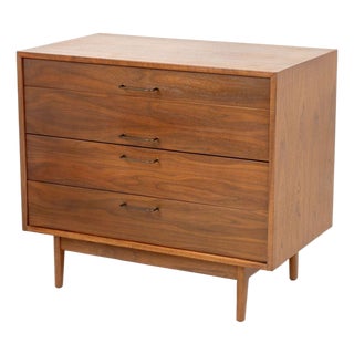 Jens Risom Walnut Chest of Drawers For Sale