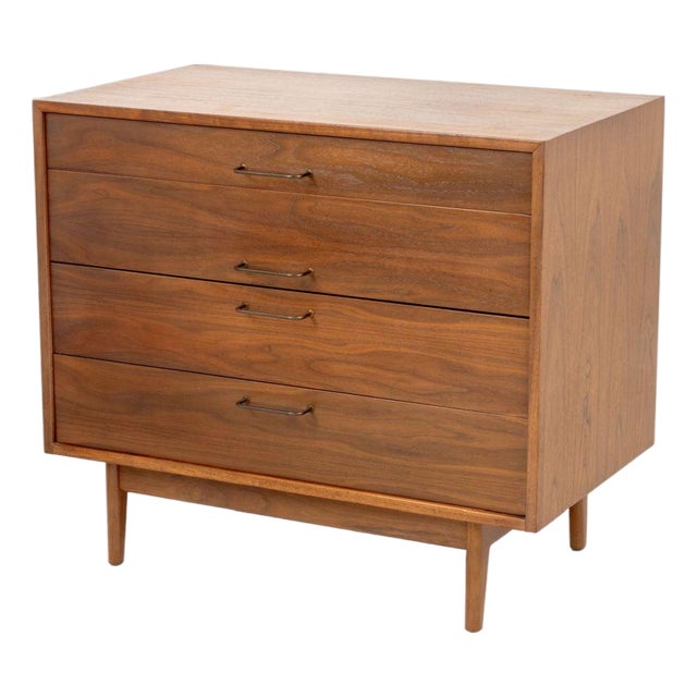 Jens Risom Walnut Chest of Drawers For Sale