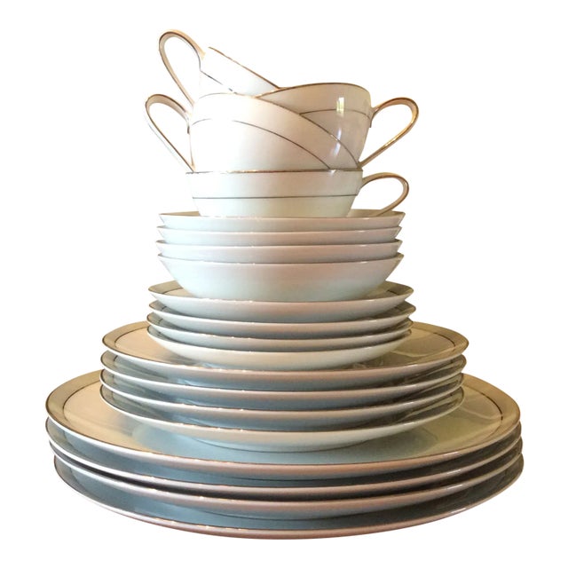 Vintage Noritake China “Lucille” Pattern - 20 Piece Set For Sale