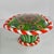 Green Heart Shaped Piedouche Millefiori Art Glass Paperweight Lamp Light Large Heavy For Sale - Image 8 of 9