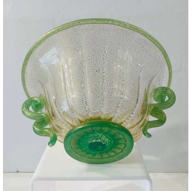 Murano 1970s Gambaro and Poggi Murano Style Bowl For Sale - Image 4 of 7