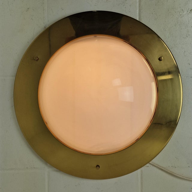 Metal Model LSP6 Tommy Flush Mount attributed to Luigi Caccia Dominioni for Azucena, 1960s For Sale - Image 7 of 11