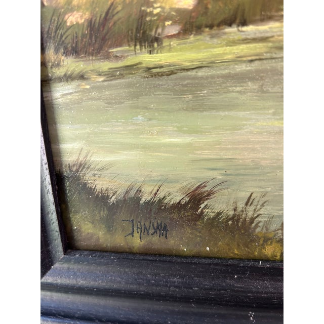 Paint Original Oil Painting by 20th Century Painter Jan Jansma For Sale - Image 7 of 10