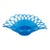 Vintage Westmoreland Doric Lace Blue Satin Glass Oval Centerpiece Bowl For Sale