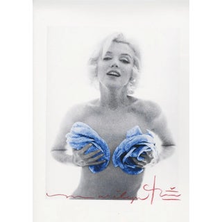 Bert Stern, Marilyn Monroe Gold Apricot Wink Roses, 2012, Paper For Sale