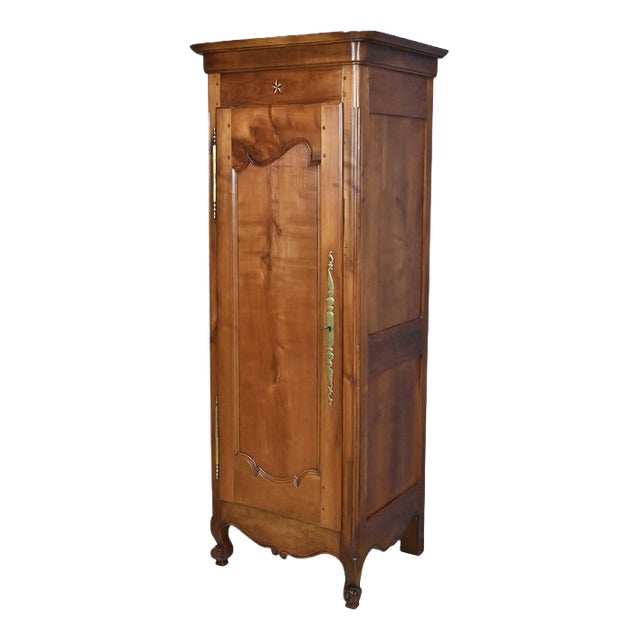 Late 19th Century Louis XV Standing Man in Cherrywood For Sale