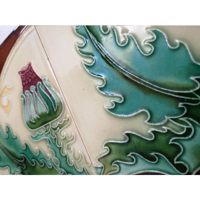 Antique Green Tile, 1920s For Sale - Image 6 of 11