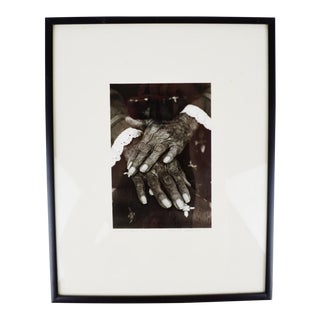 Vintage "Hands of Maria" B&W Photograph - Limited & Pencil Signed For Sale