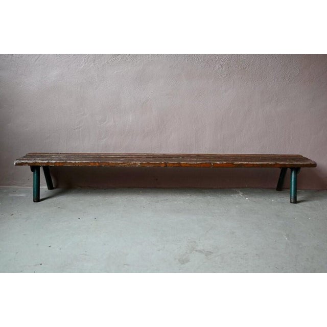 Vintage School Bench, 1960s For Sale - Image 9 of 13