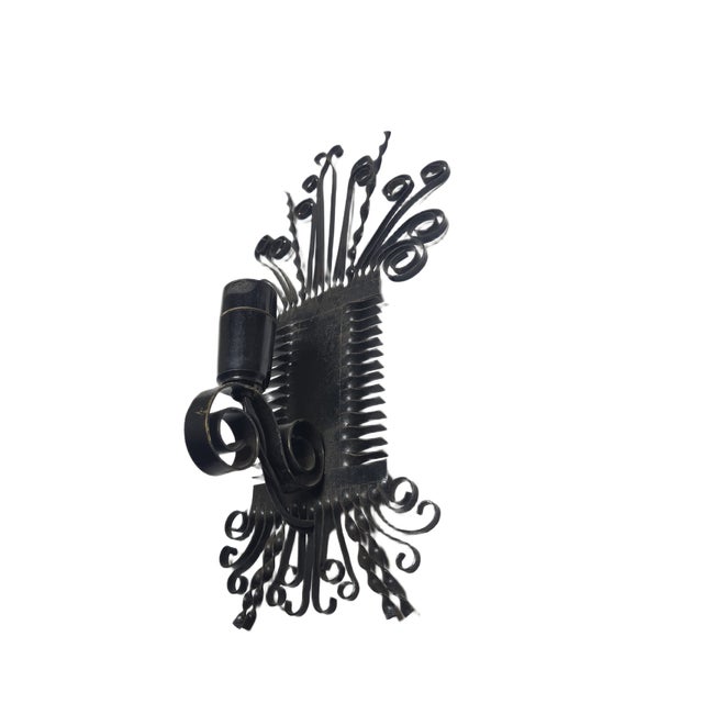 Brutalist Wall Lamp, Poland, 1970s For Sale - Image 4 of 10