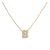 10K Yellow Gold Diamond Accent "B" Initial Bubble Pendant Necklace For Sale