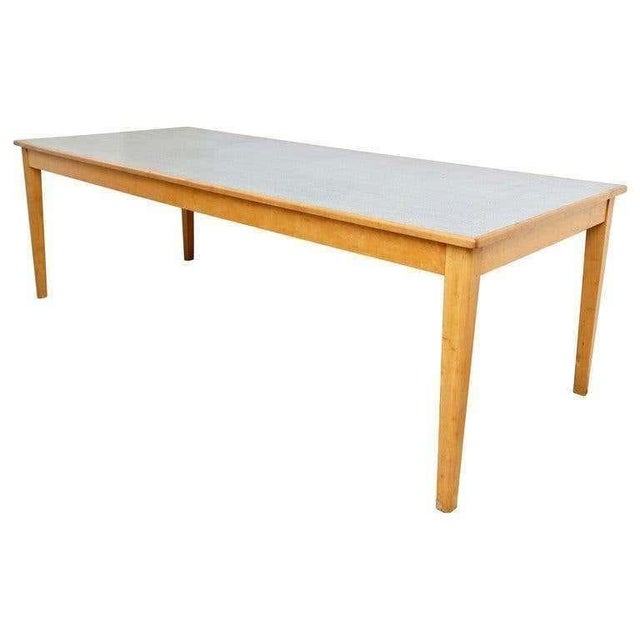 Large Scandinavian Wood and Formica Dining Table, 1960s For Sale - Image 15 of 16