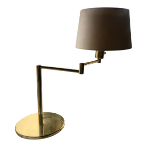 1980s Hansen Brass Swing-Arm Lamp