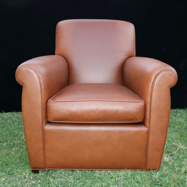Baker Furniture & Coach Leather Club Chair Chairish
