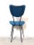 Blue Italian Upholstered Metal Chair, 1960s For Sale - Image 8 of 12