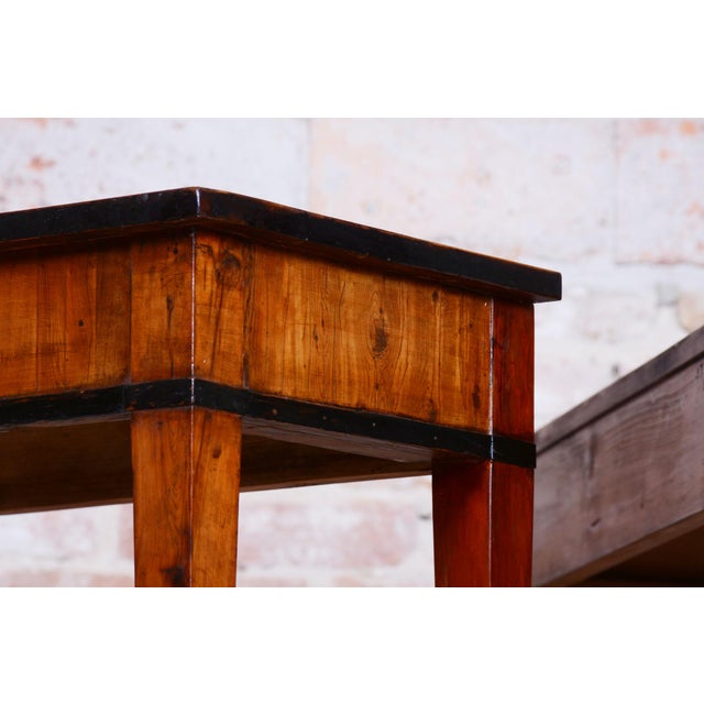 Empire Side Tables in Yew-Tree, Austria, 1820s, Set of 2 For Sale - Image 10 of 10