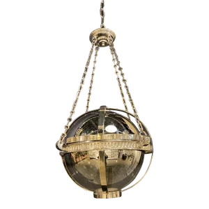 1940s French Nickel Plated Light Fixture