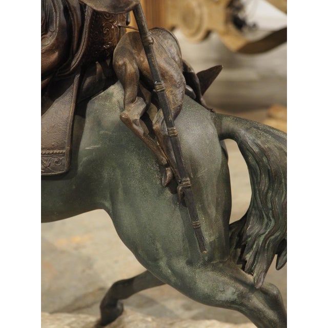 The Horseman Returning From the Hunt, Alfred Barye, Émile Guillemin, Circa 1870 For Sale - Image 16 of 18